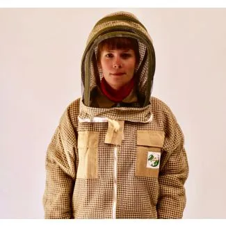 Grøn ventilations-jakke fra Nordic Beekeeping