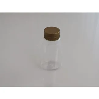 PET Squeezy flaske 180 ml eller 170 gram med guld skruelåg