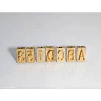 Bogstaver og tal til elektrisk brænder