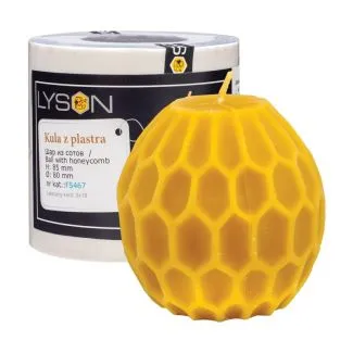 Lysform kugle med vokstavlemønster 275 gr.