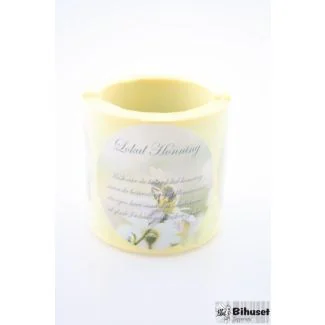 Ny lågetikette med teksten 