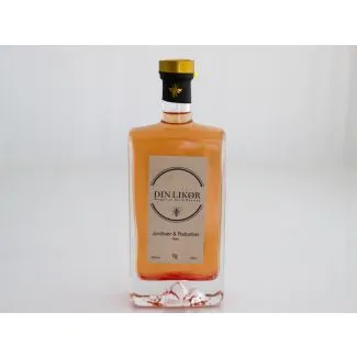 Honningbaseret likør med jordbær og rabarber