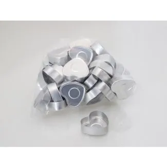 Hjerteformet aluskål til fyrfad