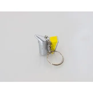 Lille nøglering med røgpuster