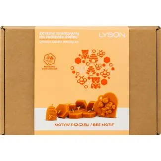 Kreativt sæt til fremstilling af hjemmelavede lys med bi-tema