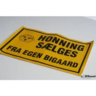 Reklameskilt Honning Sælges