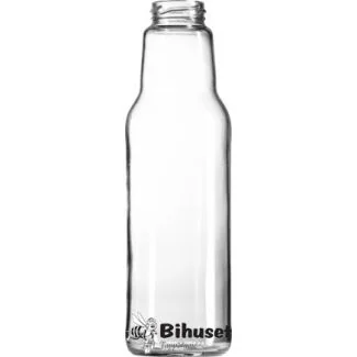 Flaske Med Sort Låg 750 Ml. 12 Stk.