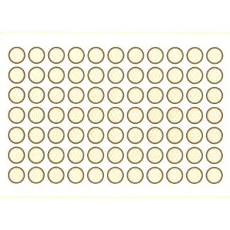 Rund tryk-selv etiket mini