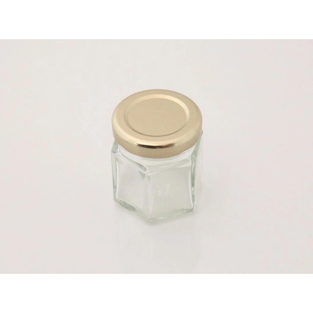 55 grams hexagonale glas guld