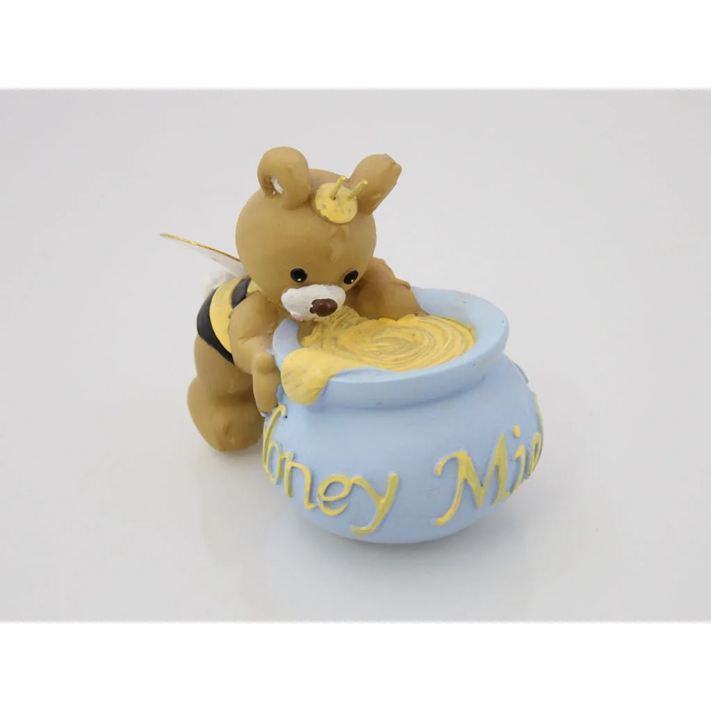 Honningkrukke med bamsebi til pynt