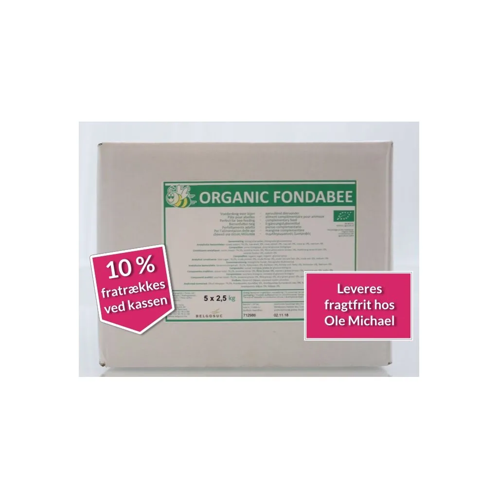 Økologisk foderdej kasse 5 x 2.5 kg. 