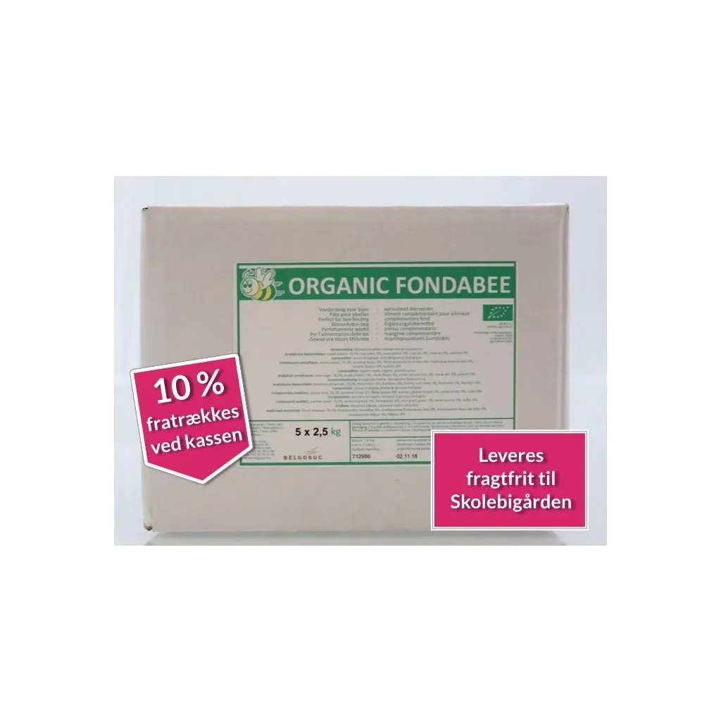 Økologisk foderdej kasse 5 x 2.5 kg. 