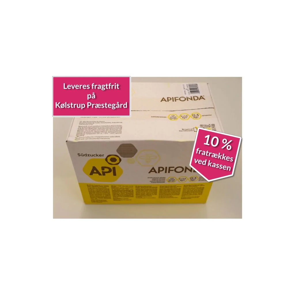 Apifonda kasse 5 x 2.5 kg. 