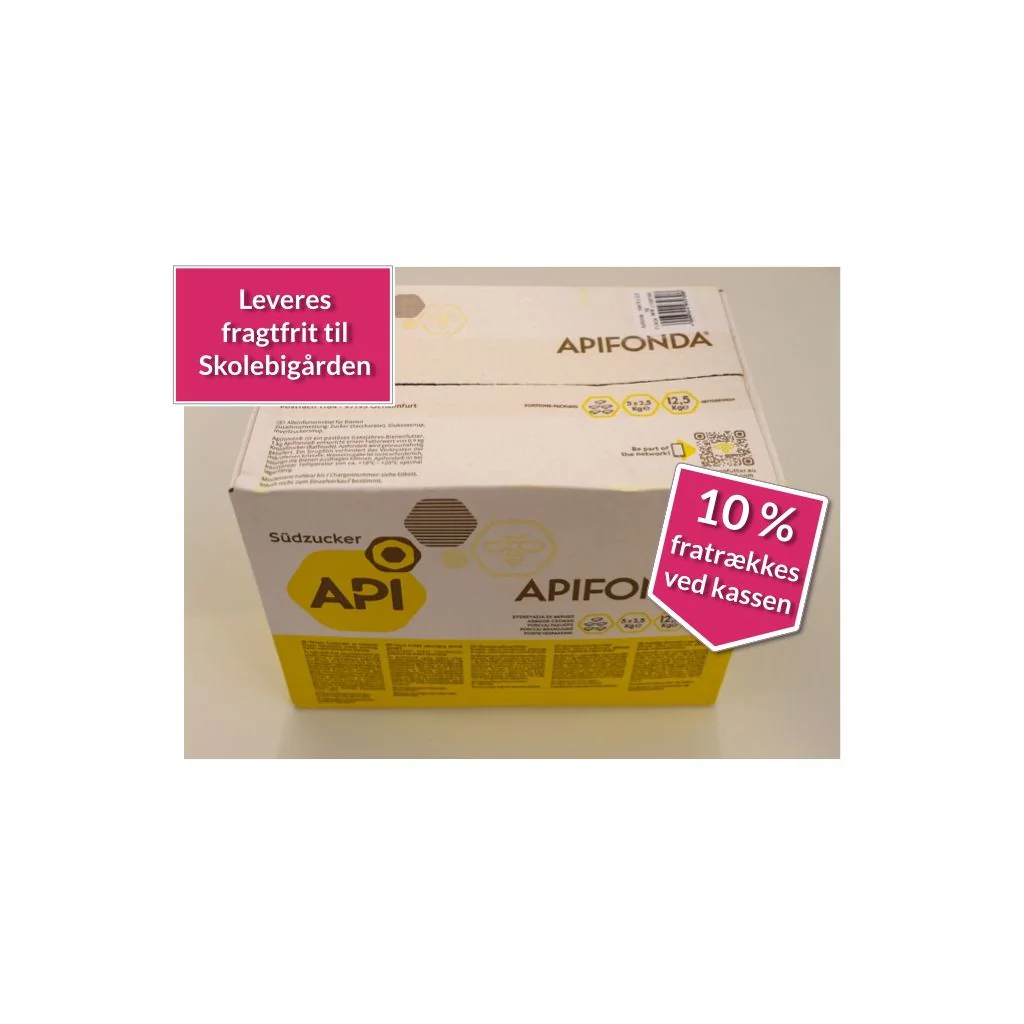 Apifonda kasse 5 x 2.5 kg. 