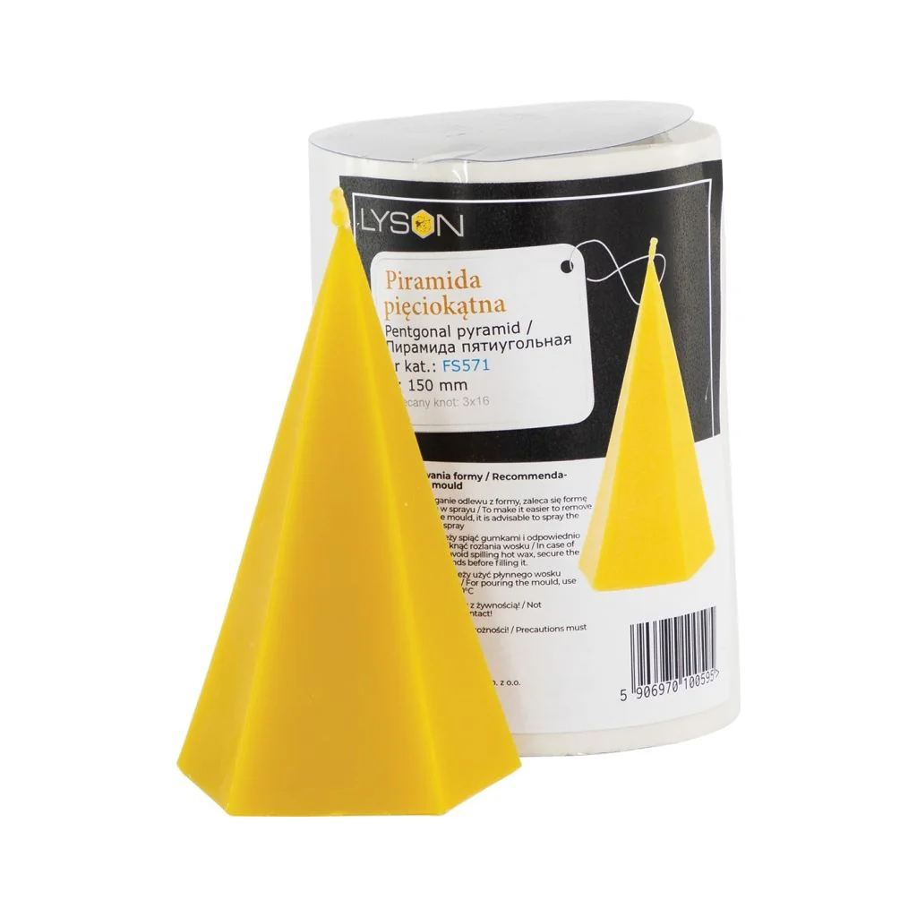 Lysform til femkantet pyramide