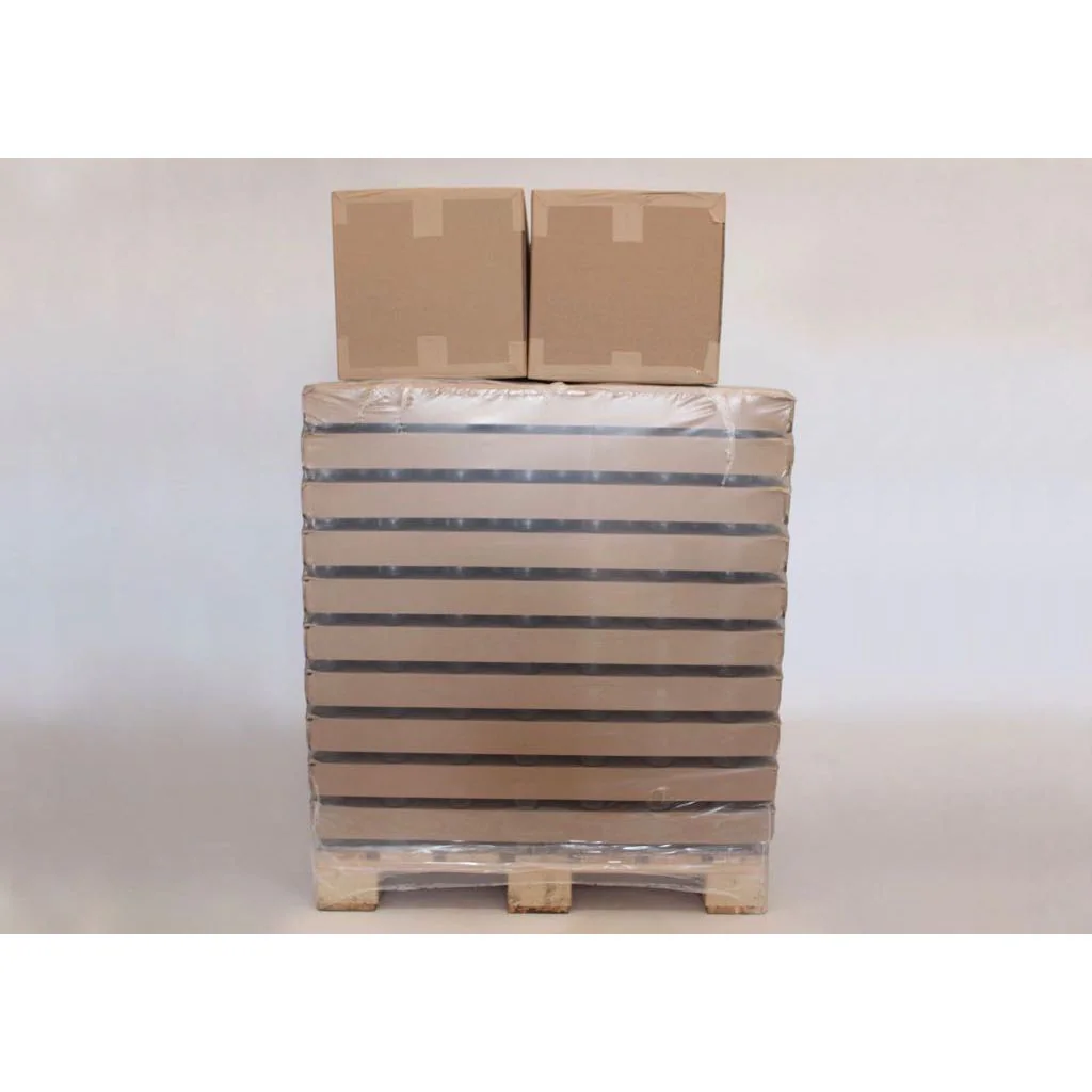 Rundt glas 375 gr/346 ml med forskellige metallåg - palle med 3042 stk