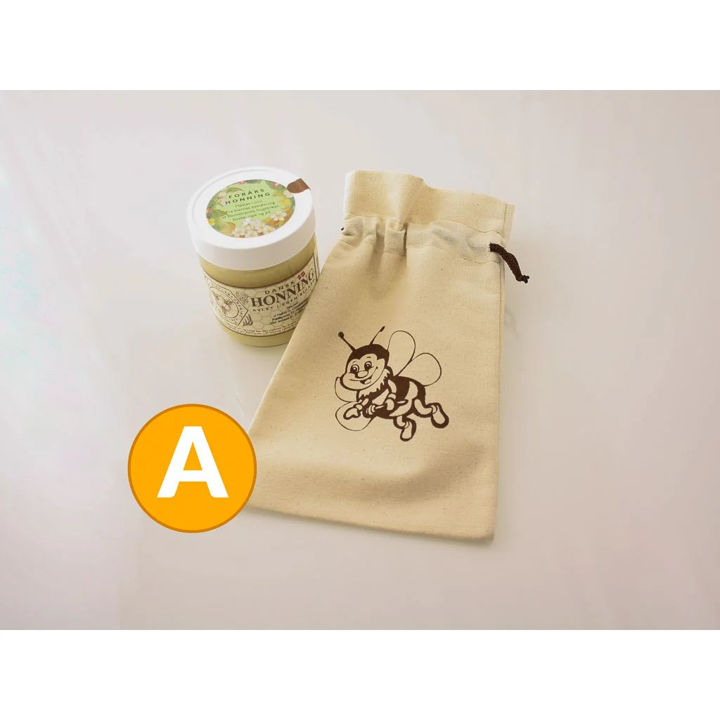 Stof gavepose med bimotiv 