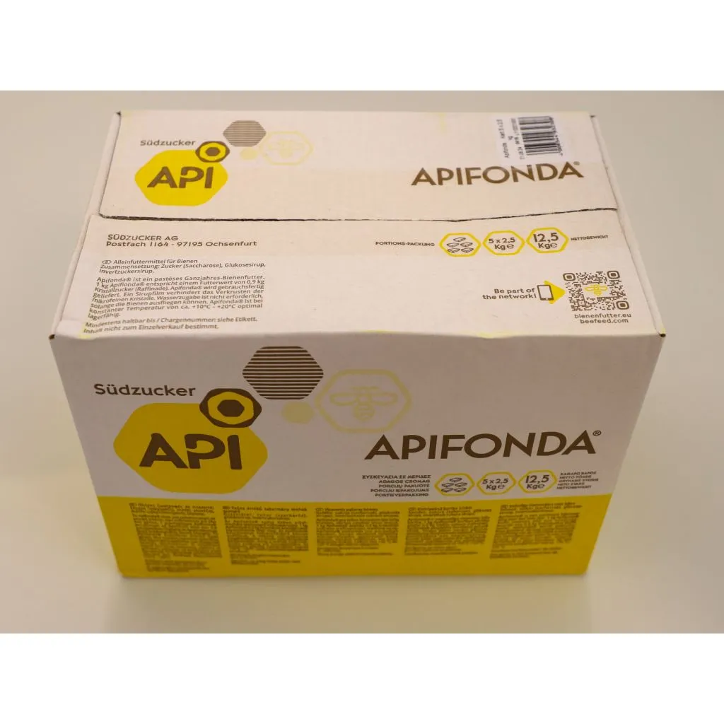 Apifonda kasse 5 x 2.5 Kg. 