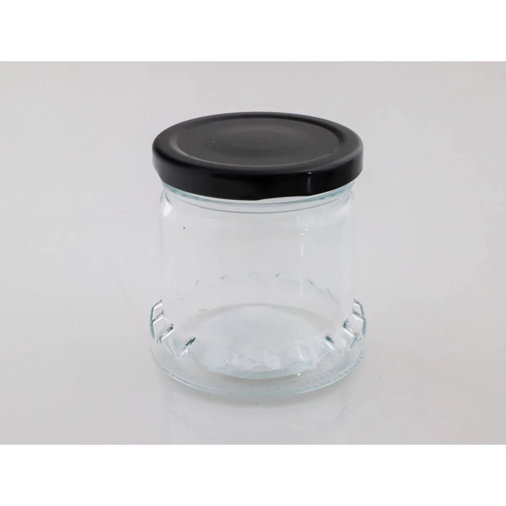 Glas rundt med prægning 160 ml