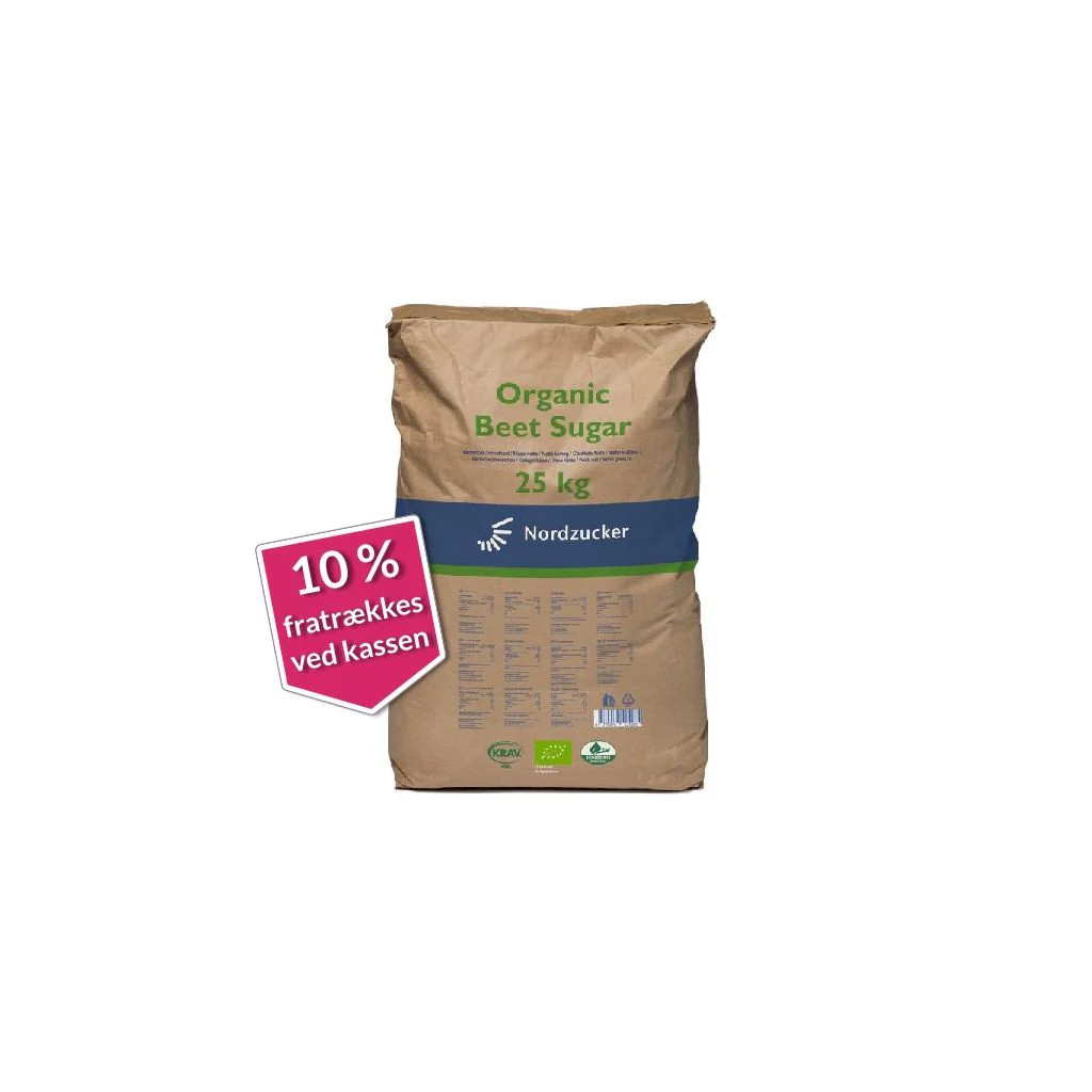 Økologisk roesukker 25 kilo