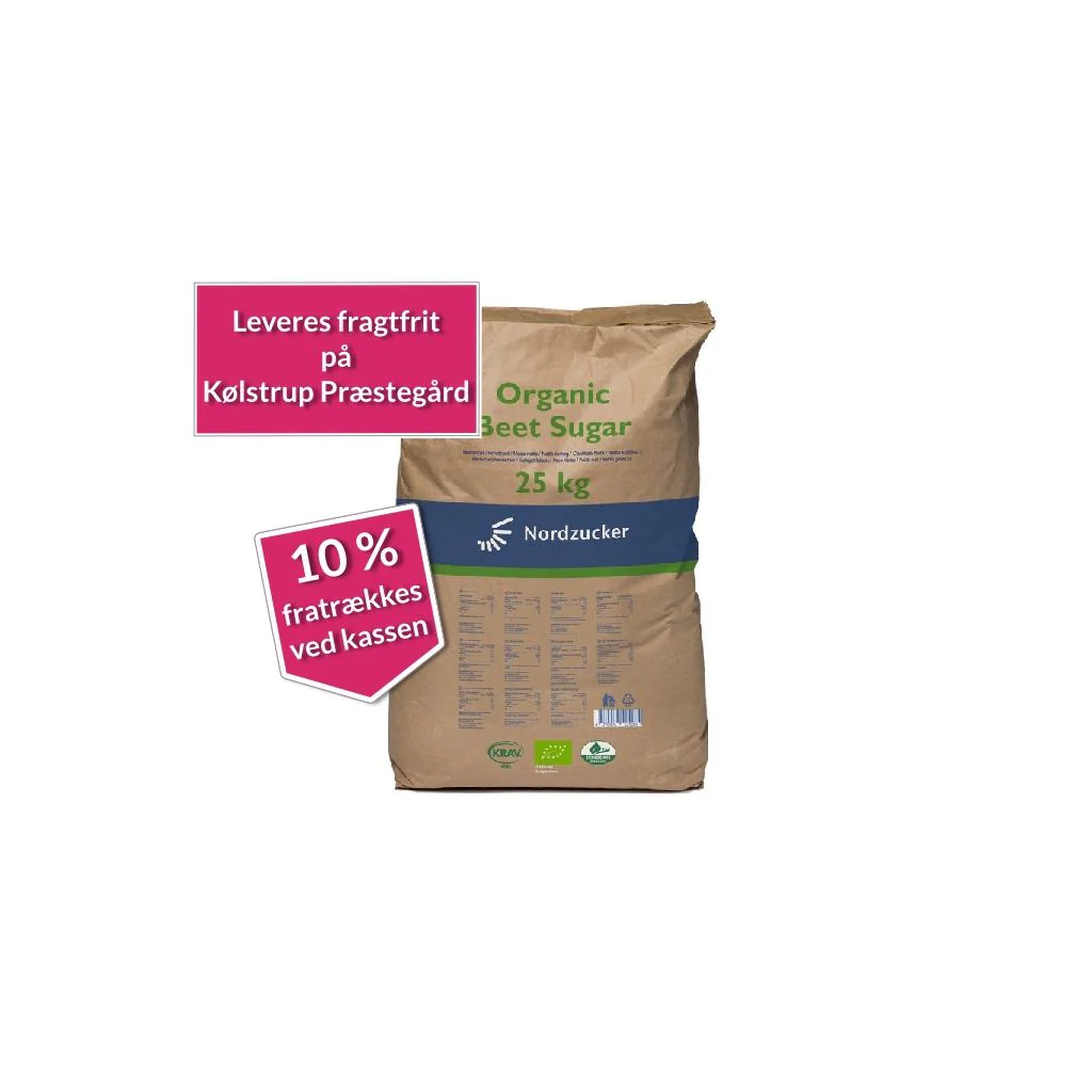 Økologisk roesukker 25 kilo