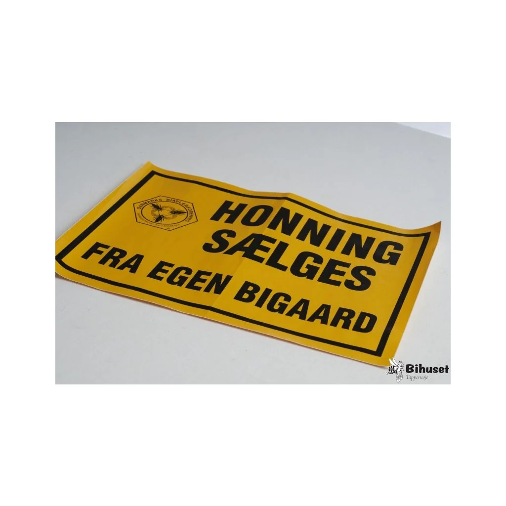 Reklameskilt Honning Sælges