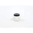 125 gr/100 ml hexagonal glas med sort låg