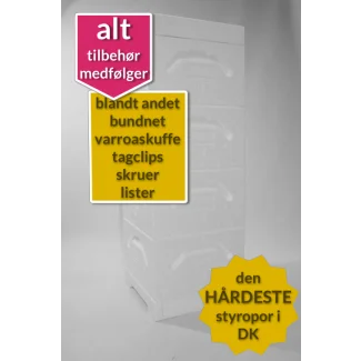 Tappernøje komplet stade hvid 12 x 10