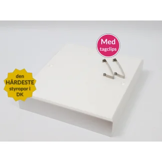 Tappernøje låg hvid 12 x 10