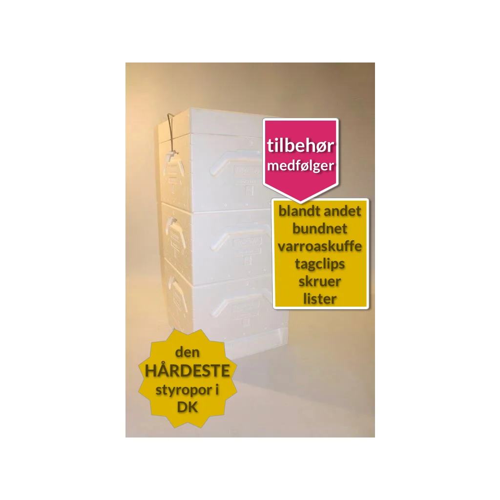 Tappernøjestade tre magasiner hvid Norsk